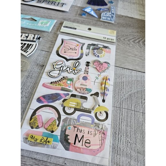 Sticker Lot Cheer Cheerleader Sports Scrapbooking 3D Stickers Jolee's RARE #57 - Picture 2 of 9